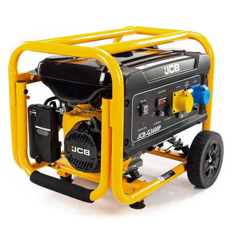 JCB 3.6kW / 4.5kVA Petrol Site Generator 7.5hp 224cc JCB Engine, Recoil Start| JCB-G3600P