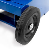 Heavy-duty wheels, The powder coated steel structure and durable support leg ensures our log splitter will stand the test of time, even after years of operation.