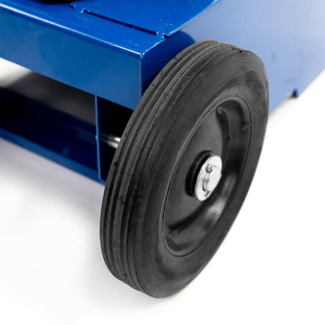 Heavy-duty wheels, The powder coated steel structure and durable support leg ensures our log splitter will stand the test of time, even after years of operation.