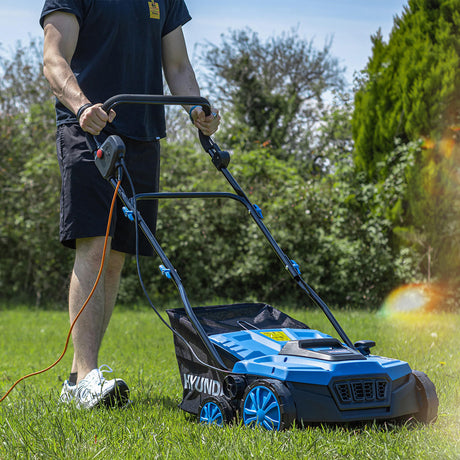 Hyundai Plug-In Electric Lawn Scarifier and Aerator