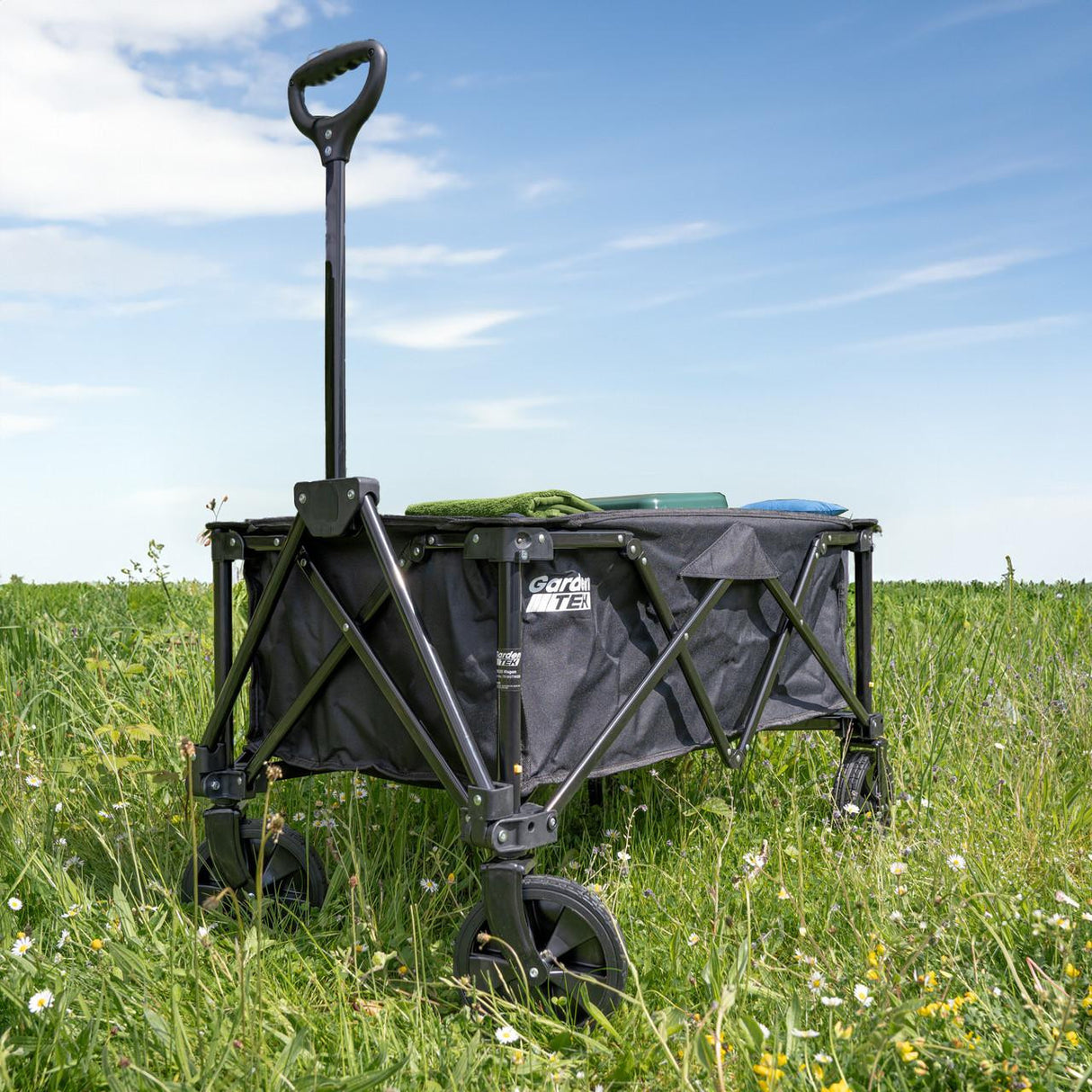 GardenTek Folding Trolley in Use