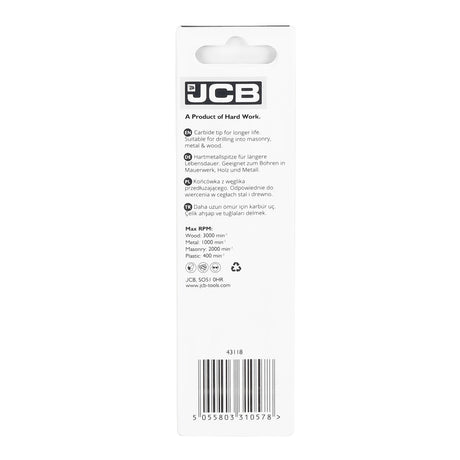 Packaging Image of the JCB Multi Purpose Drill Bit 7 x 100mm | 5055803310578