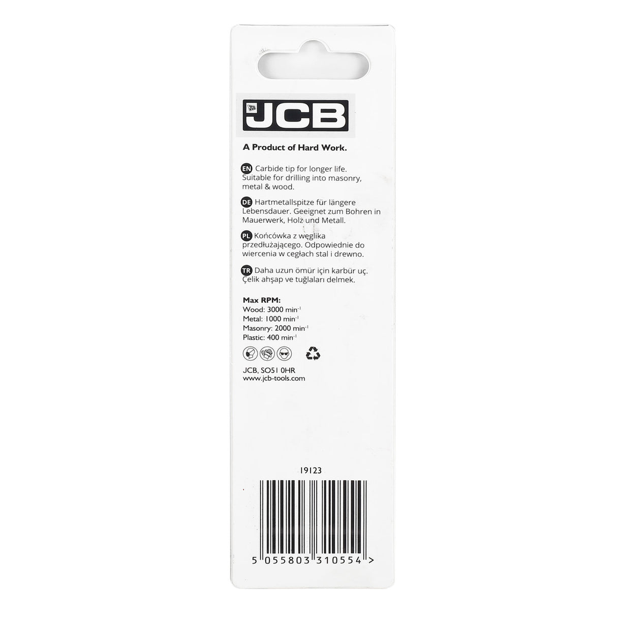 JCB Multi Purpose Drill 6 x 100 mm | 5055803310554