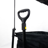 Adjustable pull handle and height-adjustable pull rod.