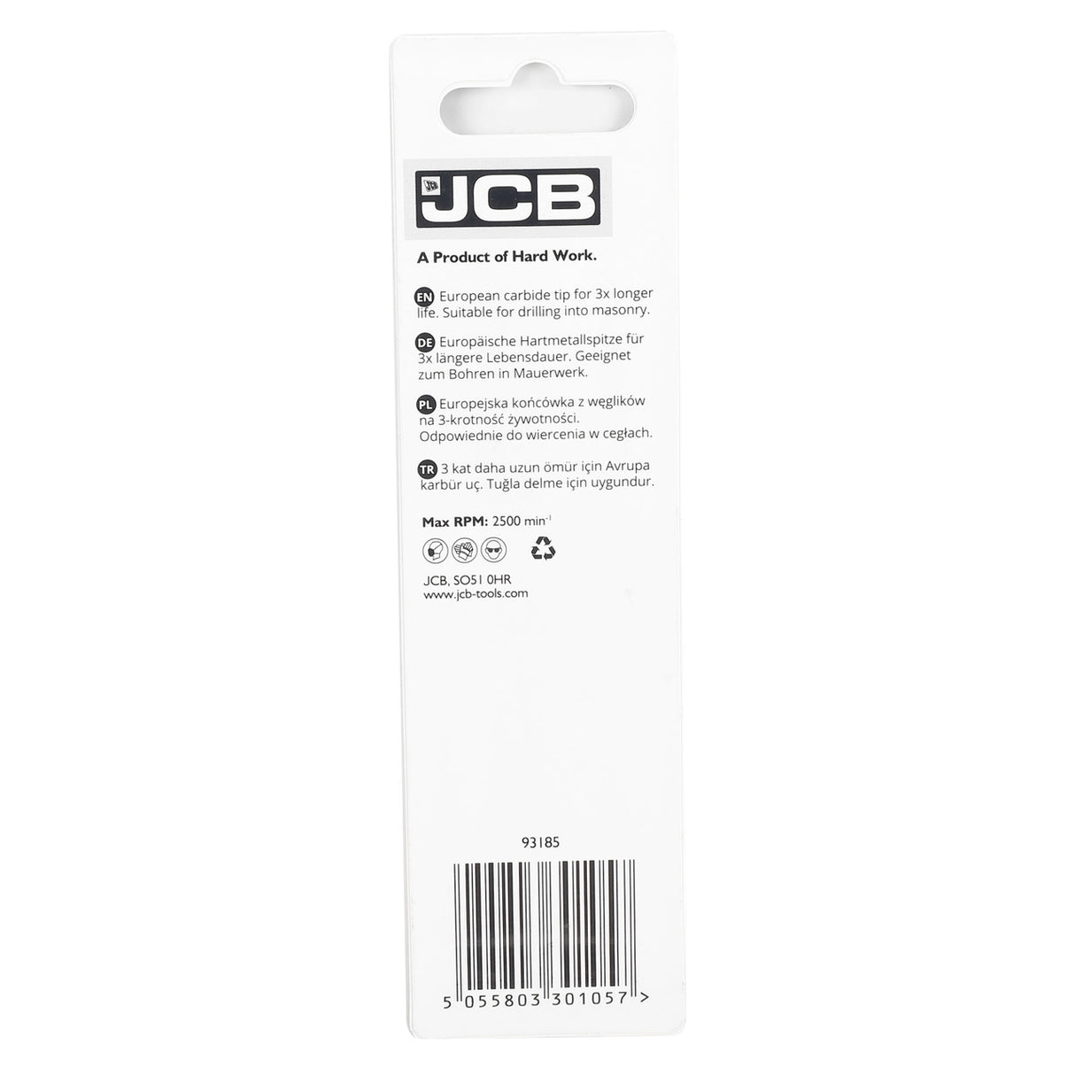 JCB Masonry Drill Bit 7 x 100 mm | 5055803301057