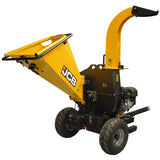 JCB 120mm / 4.72” Heavy-duty Petrol Wood Chipper 457cc, 15hp 4-Stroke, Electric Start | JCB-CH150120PE