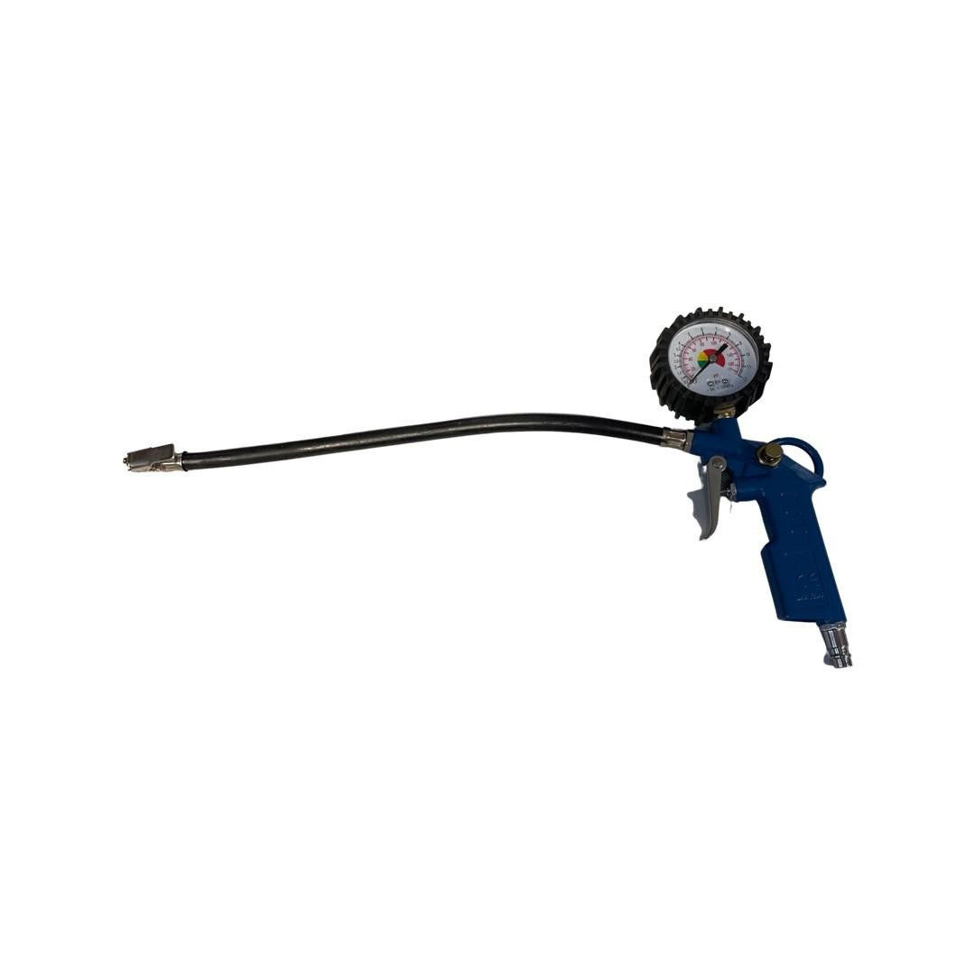 Hyundai 5-Piece Air Compressor Tool Kit - Tyre Inflator, Pressure Gauge, Degreaser & Paint Gun, Air Hose