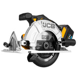 JCB 18V Cordless Circular Saw 165mm 6.5" with 3.0Ah Li-ion Battery & 2.4A Fast Charger | 21-18CS-3CX