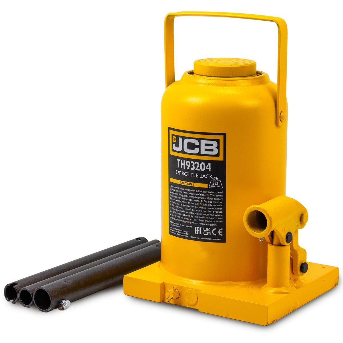 32 Tonne Automotive Hydraulic Bottle Jack 420mm Maximum Lift