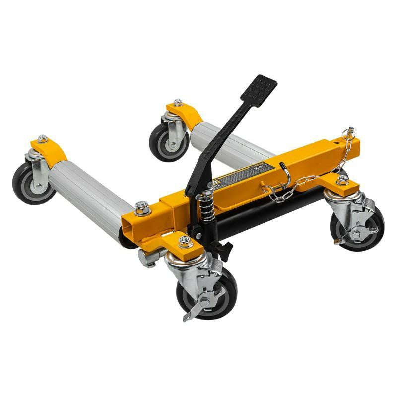 12” Hydraulic Automotive Vehicle Positioning Jack Aluminium Rollers Maximum Load Capacity