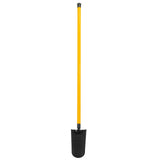 Construction: Tubular steel with a round mouth blade.