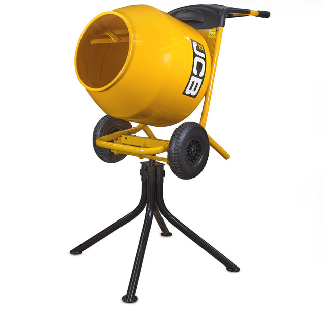 JCB 110V 134L Seam Welded Tip Up Cement Mixer 550W Electric Motor | JCB-CM150E-110