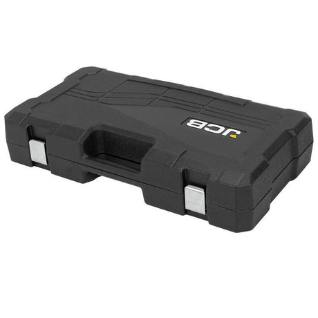 Comes in a sturdy plastic case with metal latches for easy storage and transport