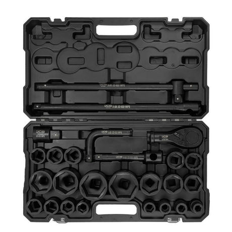 The impact sockets are designed for high torque impact tightening/loosening parts including automotive repair, construction, industrial processes, and more.