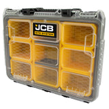 Constructed from durable polypropylene with a clear, impact-resistant polycarbonate lid, ensuring both strength and visibility of contents.