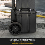 JCB Site System, 3-Piece Modular Tool Storage, Box and Organiser with Cart, 9’’ Wheel | JCB-SITESYS-ST