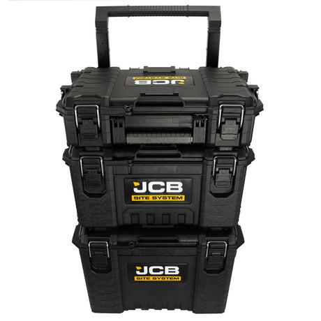Fully compatible with JCB Site System cases, organisers, crates, and drawers