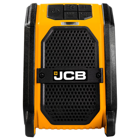 The JCB 18v Cordless Bluetooth is a heavy duty speaker for worksites and leisure. Powered by optional 2-8Ah batteries. With 2 x 3W speaker output and IPX10 classification.