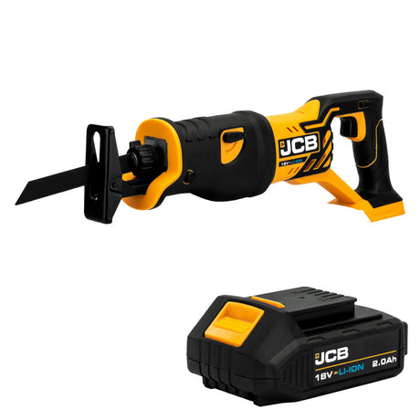 JCB 18V Cordless Reciprocating Saw & 2.0Ah Li-Ion Battery Kit