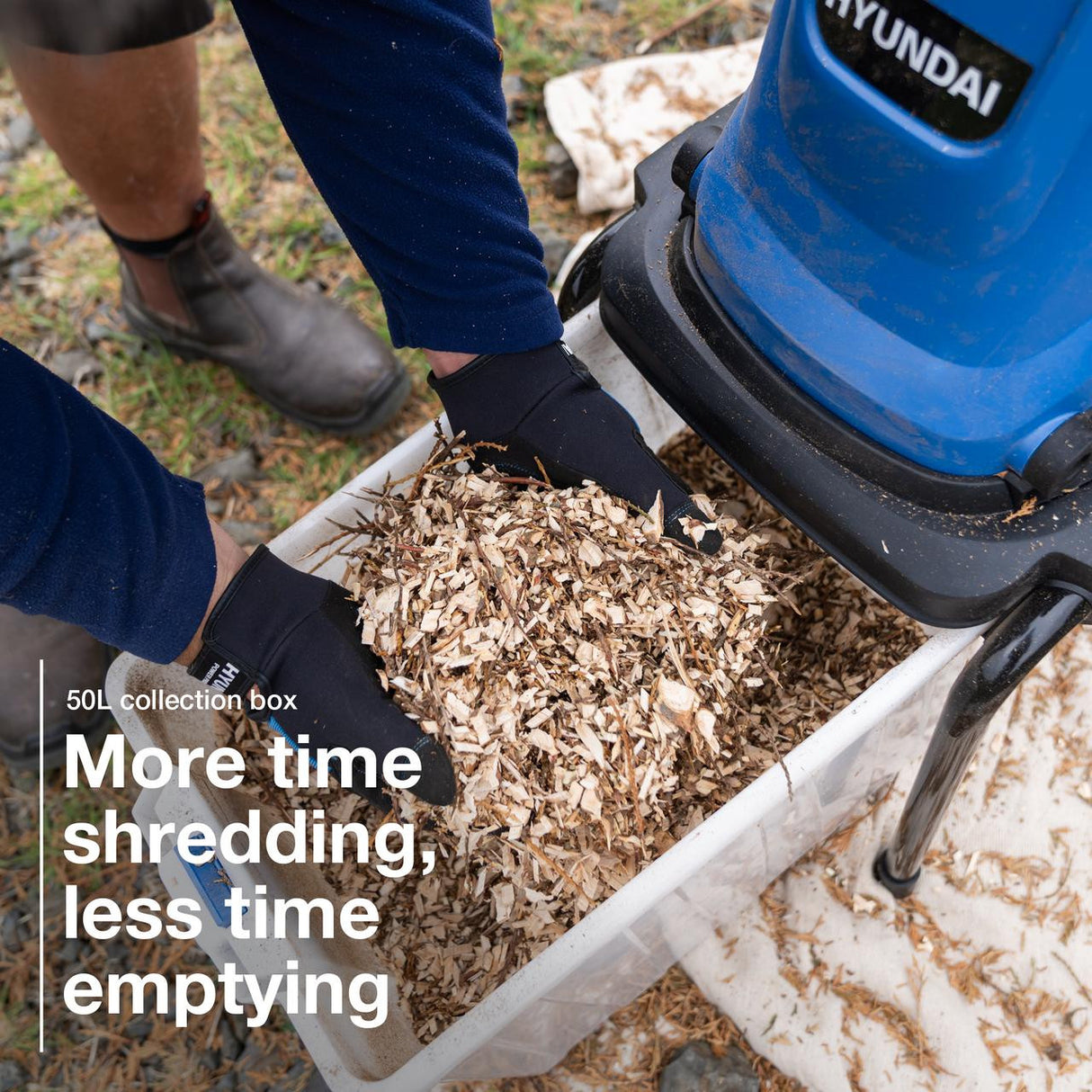 More time shredding, less time emptying with spacious collector