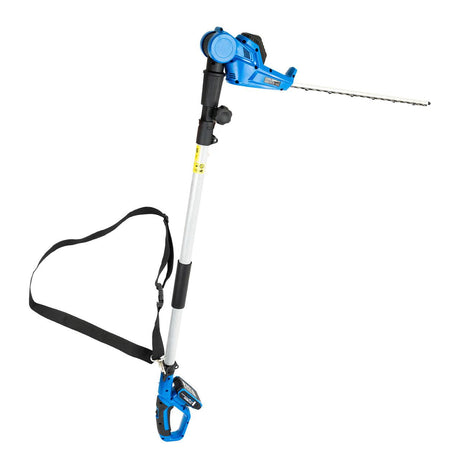 With a 450mm / 17” laser-cut sharpened steel blade cutting blade, this hedge trimmer will slice through all types of hedging up to 16mm in diameter, making quick work of hedge trimming and also providing a precise cut.