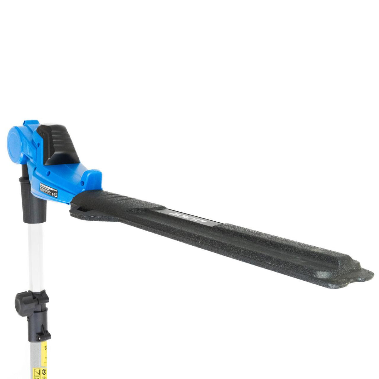 Store this hedge trimmer safely with the blade guard inluded