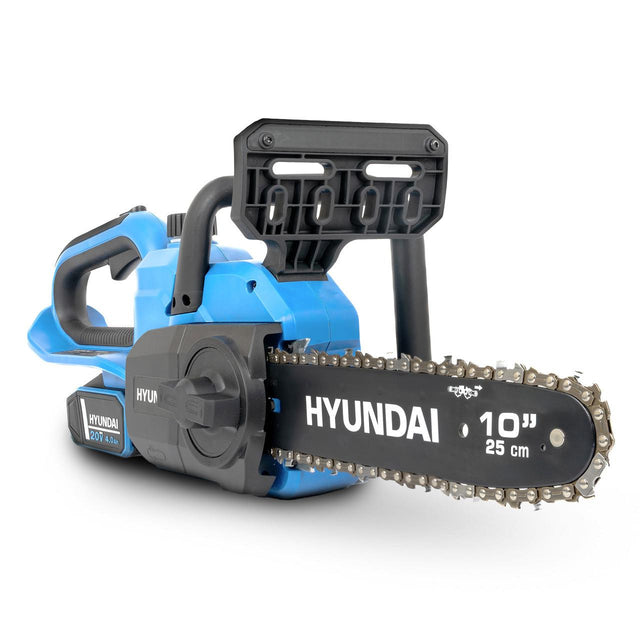 Hyundai 10'' 25cm Cordless Chainsaw 20V Li-Ion 4Ah Battery and Charger | HY20CCS10