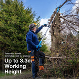 Long reach chainsaw - HyundaI HY20CPS pole saw makes easy work of trimming this tree