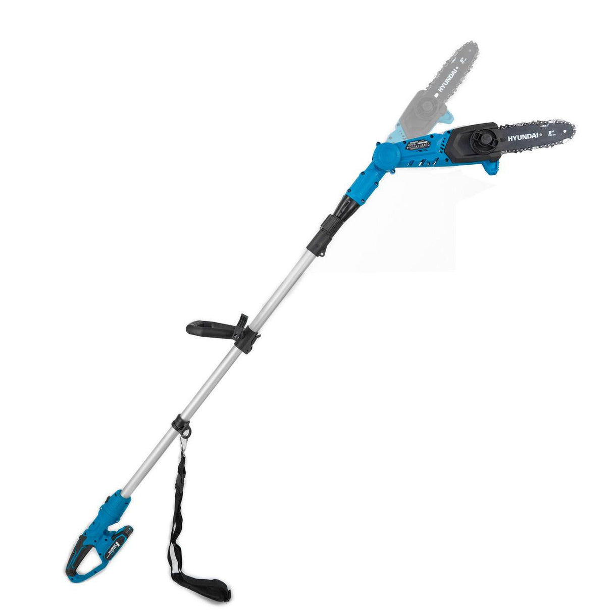 Hyundai 20V Cordless Pole Saw, 2Ah Battery and Charger, Lightweight and Telescopic Chainsaw | HY20CPS