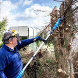 Hyundai 20V Cordless Pole Saw, 2Ah Battery and Charger, Lightweight and Telescopic Chainsaw | HY20CPS