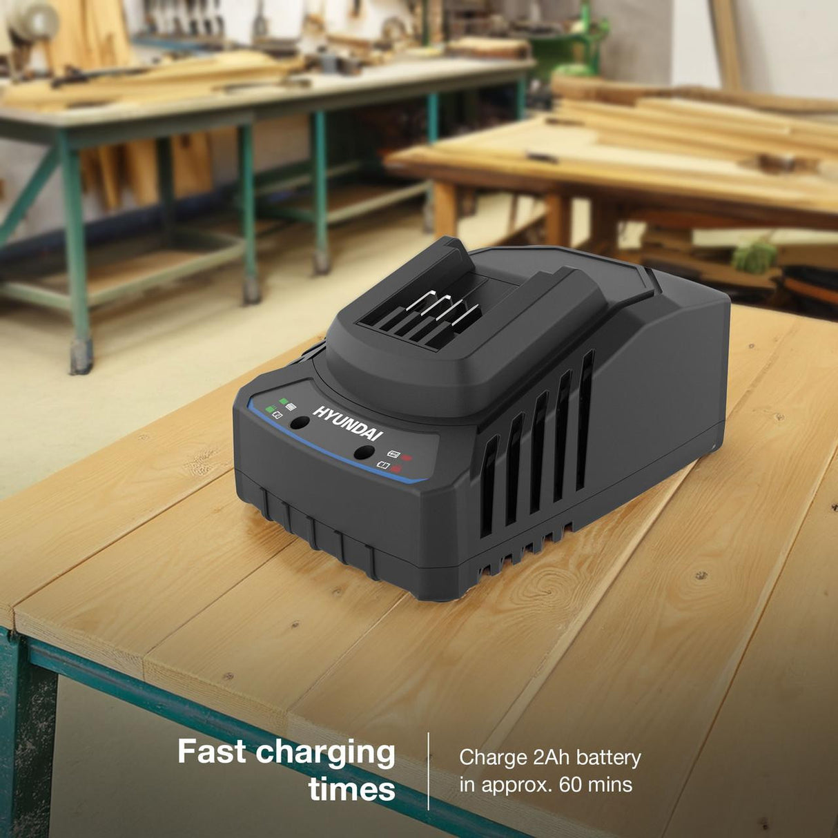 Hyundai 20V  2A Charger for 2nd Generation  20V Garden and Power Tools  | C20-2
