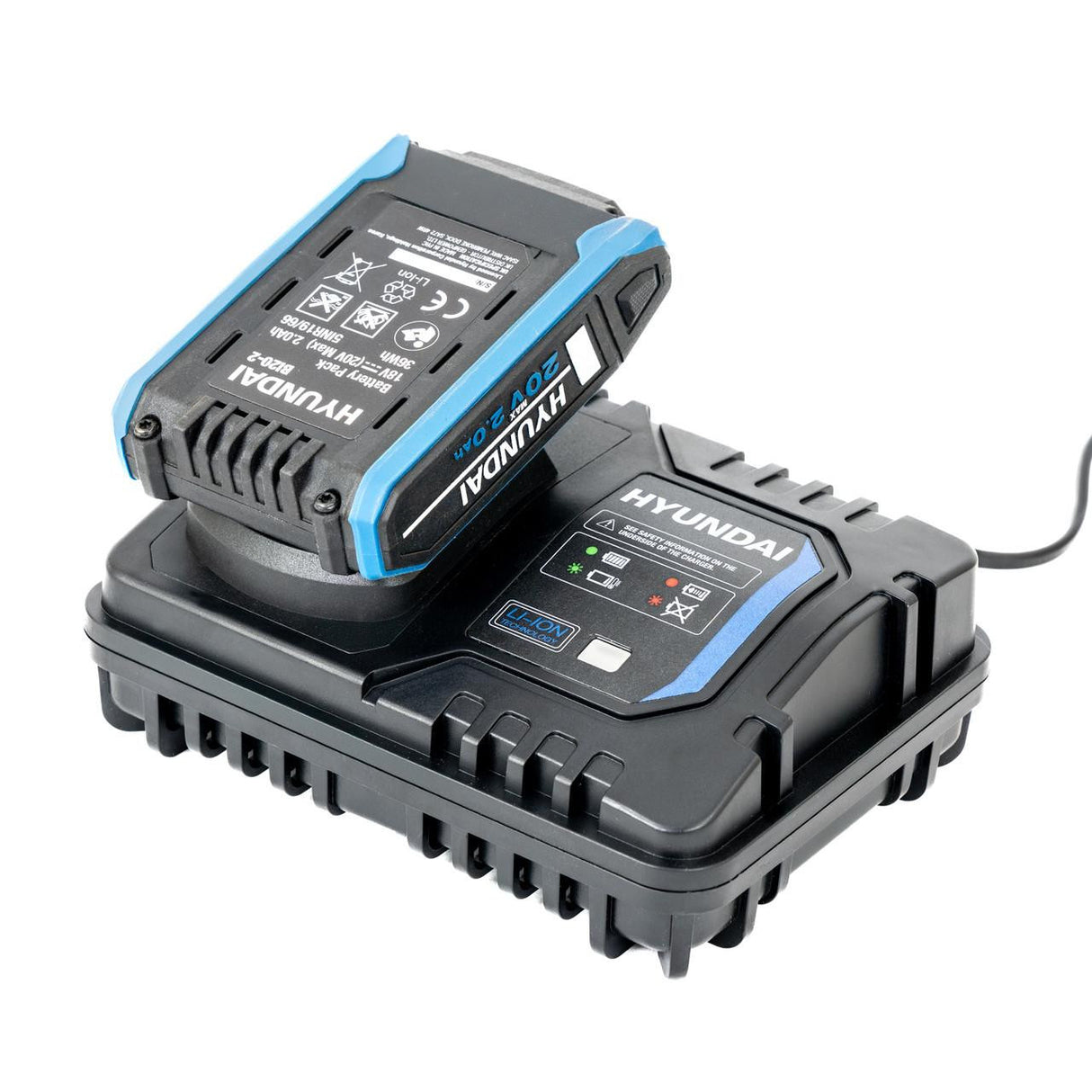 Charges a 2Ah battery from empty to full in approximately 30 minutes.