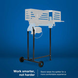 Work smarter, not harder -  stand raisers the splitter for a more comfortable experience