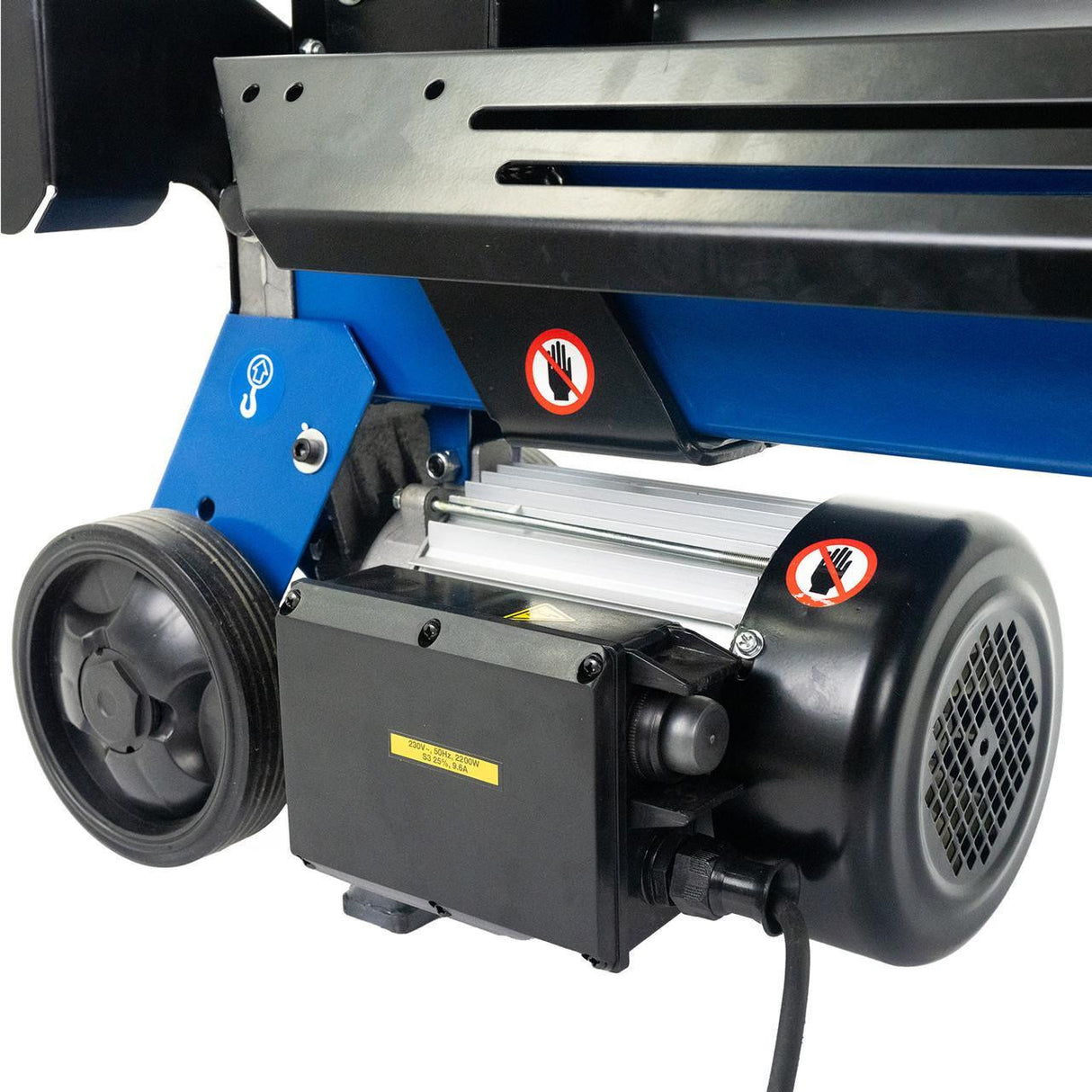Hyundai 7 Tonne, 520mm Horizontal Electric Log Splitter with Stand and Cross Wedge |  HYLS7000HE+1361149+1361150