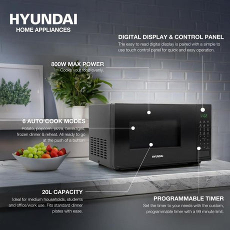 Digital Display &  Control Panel, 20L Capacity, Programable Timer