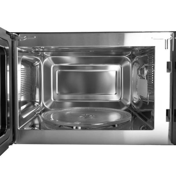 Hyundai 800W 20L Black Microwave, Stainless Steel, 11 Power Levels, Auto Defrost, 6 Auto Cook and Defrost Modes | HYMW80020