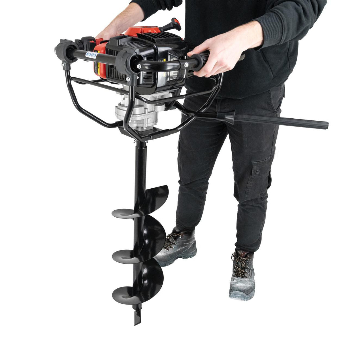 P1 56 cc Petrol Earth Auger with Brake System Post Hole Borer and Ground Drill - 100, 150 & 200mm | P1-EA560BR