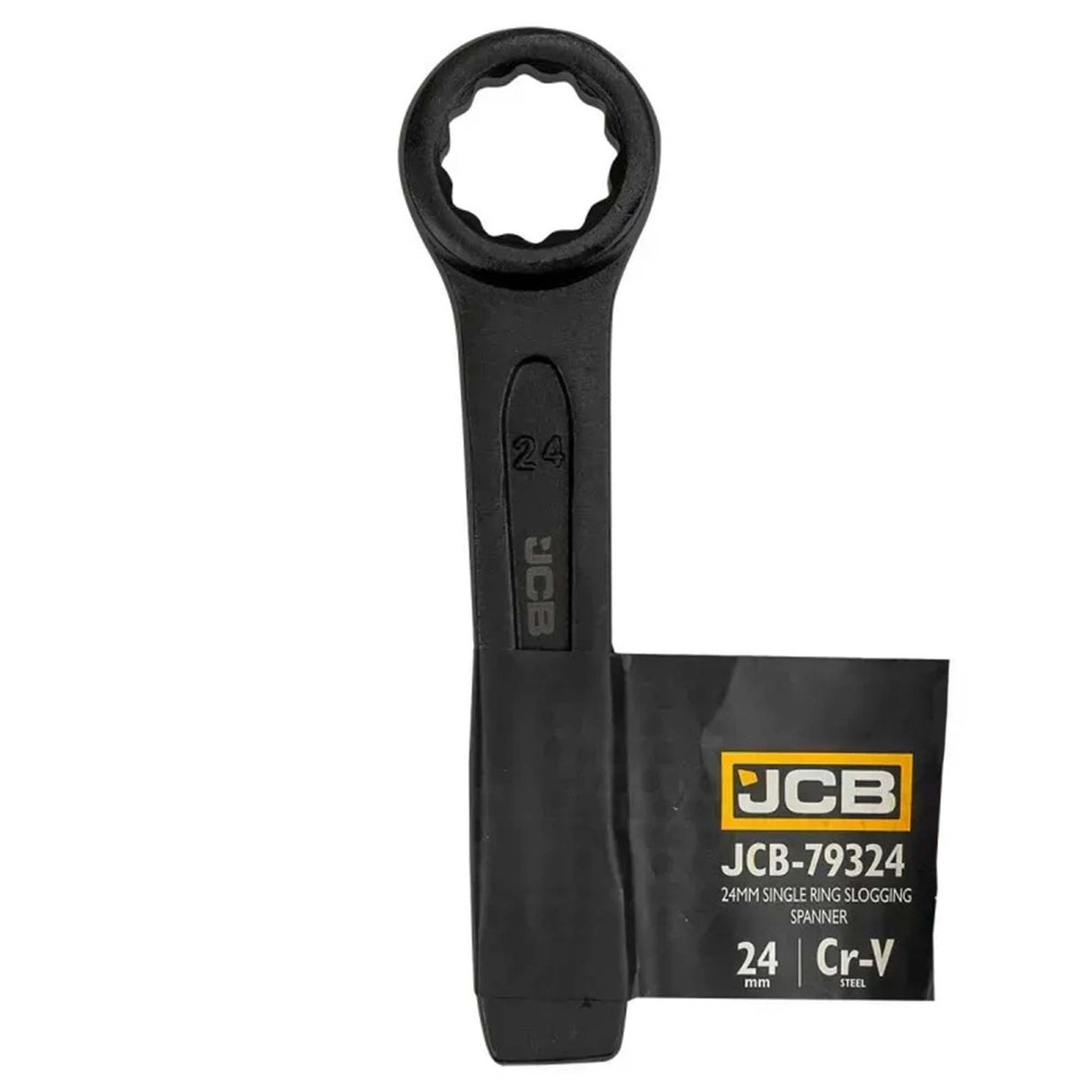 JCB 24mm Single Ring Slogging Spanner, Cr-V Steel | JCB-79324