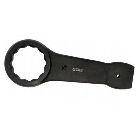 JCB 75mm Single Ring Slogging Spanner, Cr-V Steel | JCB-793754