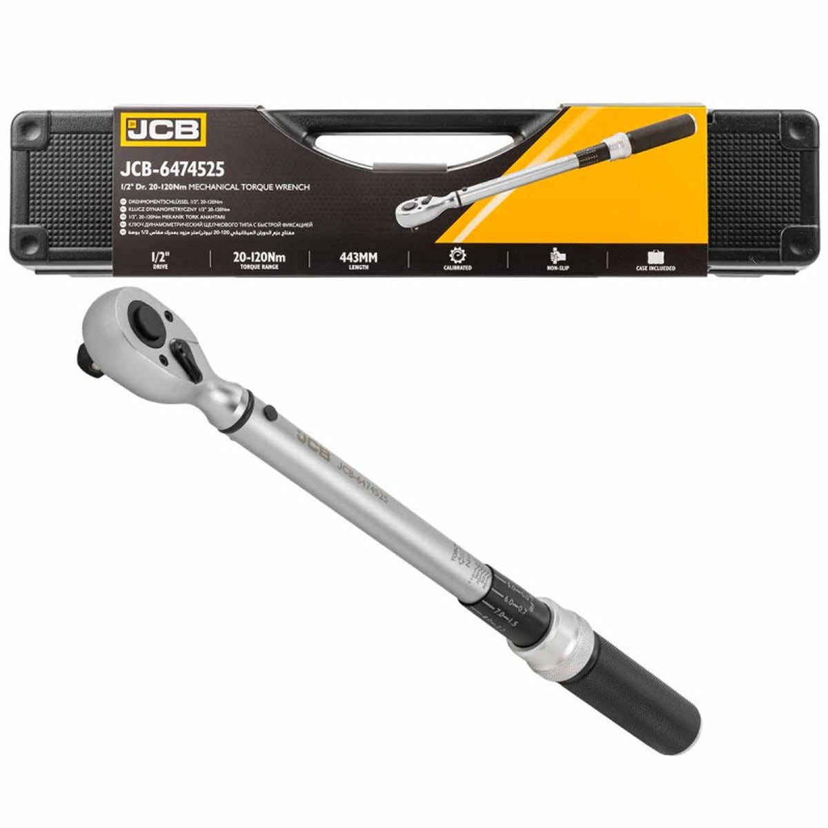 1 2" Mechanical Torque Wrench 20 120Nm Cr V Steel