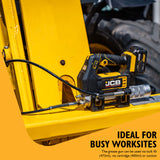 JCB Pro 18V Grease Gun, 300g/min Max Flow, 410 / 455g Capacity, Variable Speed, Up To 10,150psi Pressure (Bare Tool) | JCB-18PGG-VS