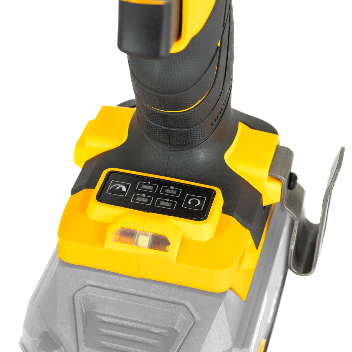 The electronic brake, LED work light, and reverse mode make quick work of repetitive jobs.