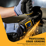 Professional Grade Grinding - With tool free discs changes, a fix grinding disc, and anti-vibration design, this grinder is built for grinding under pressure