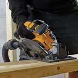 JCB Pro 18V Circular Saw 185mm, 60mm Cut Depth, Aluminium Base, Incl. 2 Blades (Bare Tool) | JCB-18PCS-185