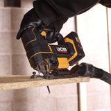 JCB Pro 18V Jigsaw, 135mm Cut, Brushless Motor, 4-Stage Pendulum Action (Bare Tool) | JCB-18PJS-DG