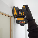 JCB Pro 18V Orbital Sander, 125mm, Brushless, Variable Speed, Dust Protected, Incl. 4x Mesh Sanding Sheets (Bare Tool) | JCB-18POS-125