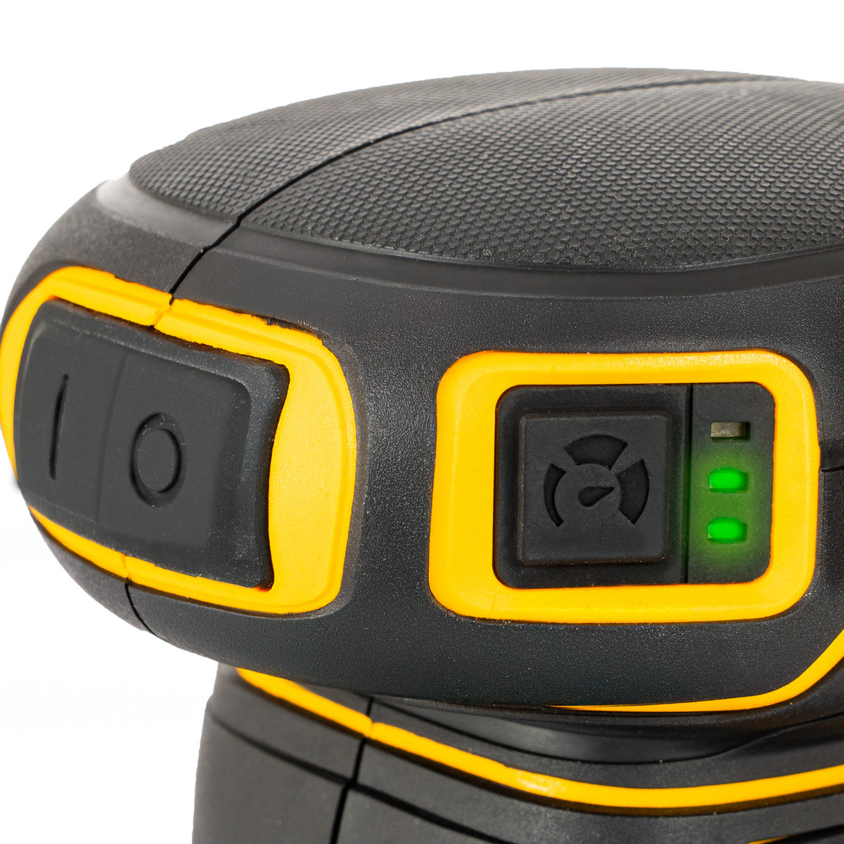 JCB Pro 18V Orbital Sander, 125mm, Brushless, Variable Speed, Dust Protected, Incl. 4x Mesh Sanding Sheets (Bare Tool) | JCB-18POS-125