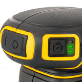 JCB Pro 18V Orbital Sander, 125mm, Brushless, Variable Speed, Dust Protected, Incl. 4x Mesh Sanding Sheets (Bare Tool) | JCB-18POS-125