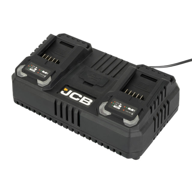 JCB Pro 2x 4.5A Dual Port Fast Charger | JCB-18DC-45