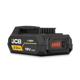 JCB Pro 18V 5-Piece Pro Kit, Combi Drill (160Nm), Impact Driver (230Nm), Circular Saw (185mm), Angle Grinder (115mm), Jigsaw, 2x2Ah & 2x5Ah Batteries, Dual 4.5A Fast Charger & Soft Tool Bag | JCB-18PKIT-8